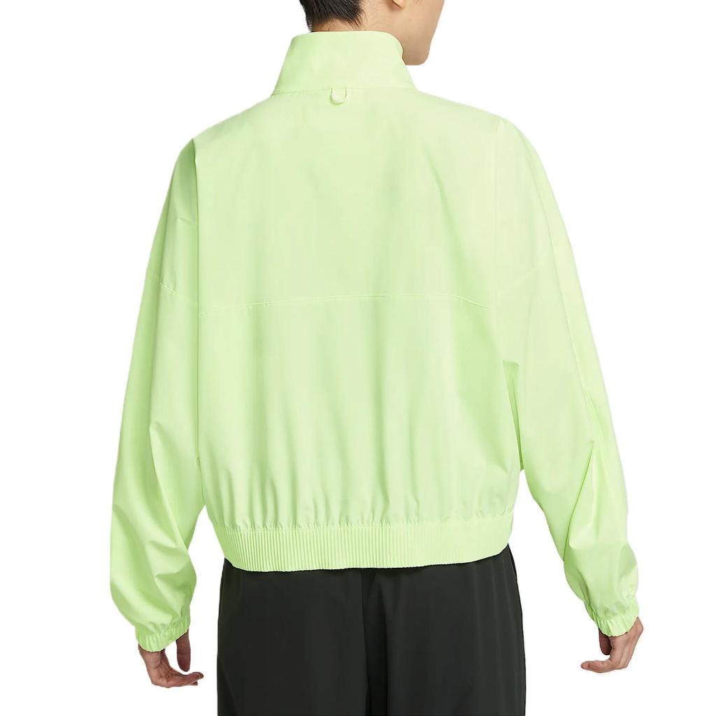 Nike Dri-Fit Perfect Stretch Oversize Comfortable Solid Color Fashion Versatile Casual Jacket Women Jacket Fluorescent-Yellow-Green HJ0964-701