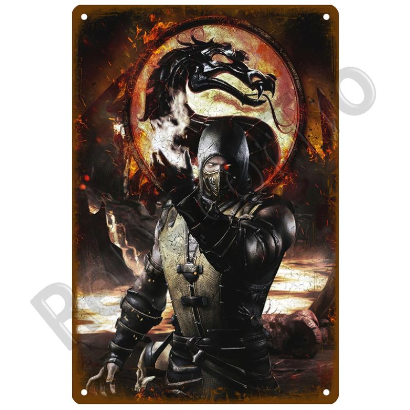 Gamer Retro Tin Sign Poster Vintage Wall Poster Metal Sign Decorative Wall Plate Kitchen Plaque Metal Vintage Decor Accessories