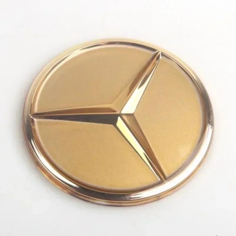 WVQ5 52/57mm Car Logo for Mercedes Benz W124 W176 A B C D M S R G Class GLA GLB W204 W212 GLK Steering Wheel Center Emblem Sticker
