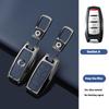 Zinc Alloy Genuine Leather Auto Key Fob Cover Case Fit For Great Wall Ower GWM P Series Pickup Great Wall Poer Truck Key Ring Accessori
