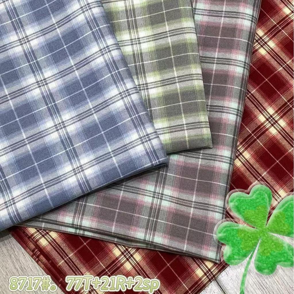 Spring-Summer Women's Plaid TR Fabric JK Skirt Pants & Children's Wear