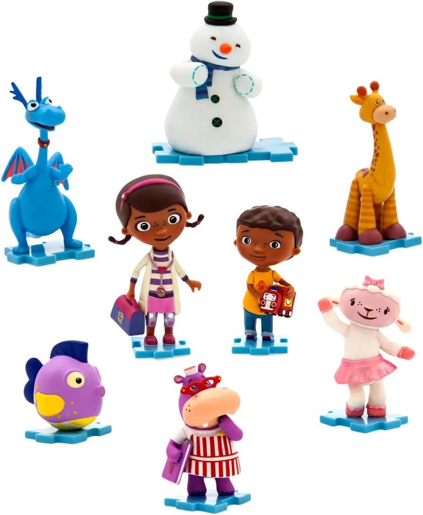 Doc Toy Doctor Deluxe PVC Figure Set Rummy Stuffy Chilly Gabby a US Disney Store Anime Hračka Nemocniční Zboží Panenka McGraw-Hill (Doc McGraw-Hill,