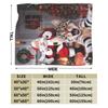 Cat Selfie with Santa Flannel Blanket Winter  Soft Bedding Throws for Kids Couch Chair Street Trend Bedspread Sofa Bed Cover