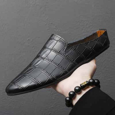 2024 Nowe Męskie Buty Casual Modne Kapcie Męskie Mokasyny Męskie Płaskie Sandały na Plażę Domowe Muły Buty Miękkie Męskie Klapki Półkapcie