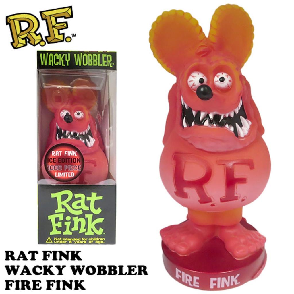 Rat Fink Bobbing Head Fire FIRE FINK Funko 17cm Tall