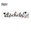 Non Adhesive Christmas Decorations Static Glass Sticker for Bathroom Mirror, Decorative PVC Window Decal with Holly Film And Santa Hat Design,