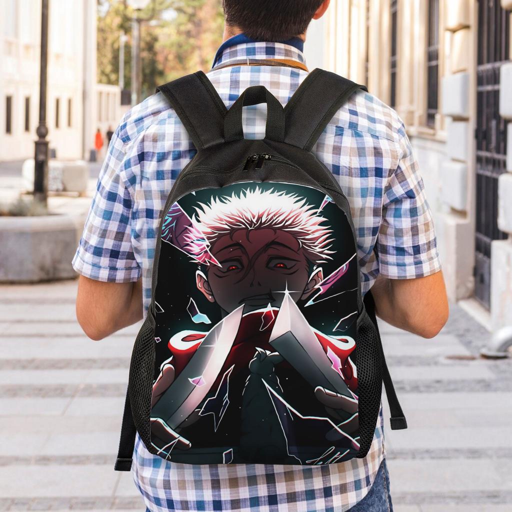 Yuji Itadori Backpack J-Jujutsu Kaisens Cycling Backpacks Male Cool School Bags Designer Durable Rucksack