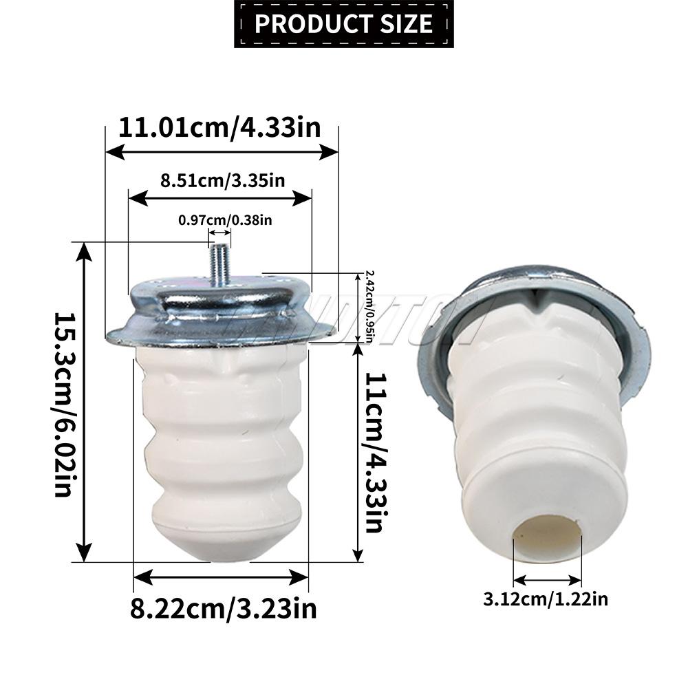 2 Stuks Nieuwe Achtervering Stop Schokdemper Rubber 1351266080 Voor Citroen Jumper Relay Fiat Ducato 250 290 Peugeot Boxer