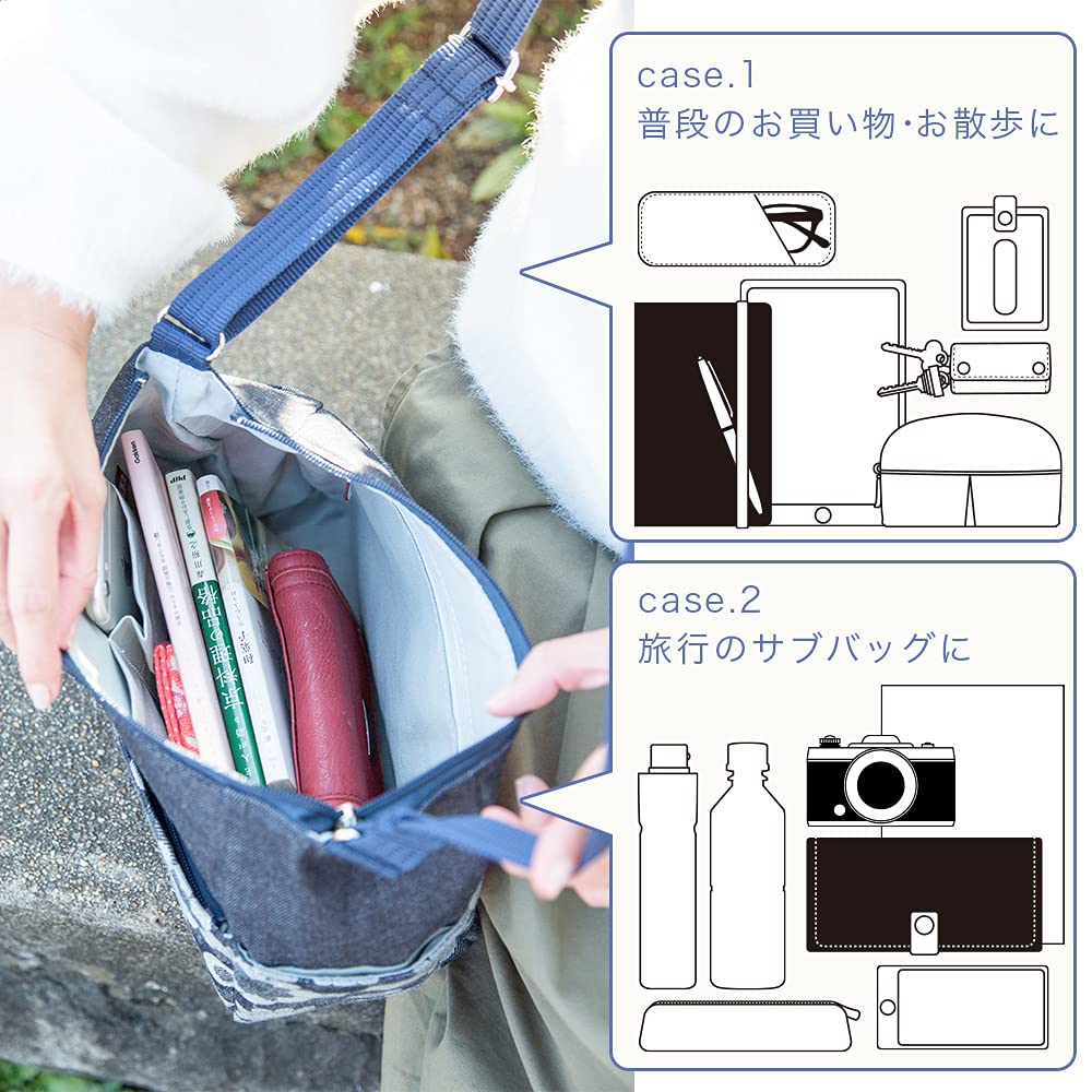 Shoulder Crossbody Plenty of Made in Okayama Margaret Birthday [creareki] Women's Bag, Bag, Lightweight, Space, Japan, Denim, Shoulder, Mother's Day,