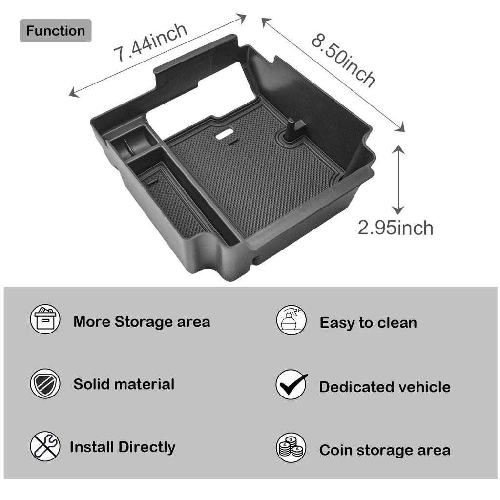 Sixthsmoy For 2025 Acura MDX Center Console Organizer Tray Armrest Storage Box Secondary Interior Car Box Organizer Accessories