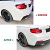 Auto Karosseriekits Carbonfaser ABS Auto Heckstoßstangenlippe Seitendiffusor Spoiler Splitter Für BMW 2er Serie F22 F23 M Sport 2015-