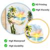 Romantic Tropical Beach Palm Tree Wall Sticker Self-Adhesive Removable Living Room Bedroom Summer Fresh Home Decor Art
