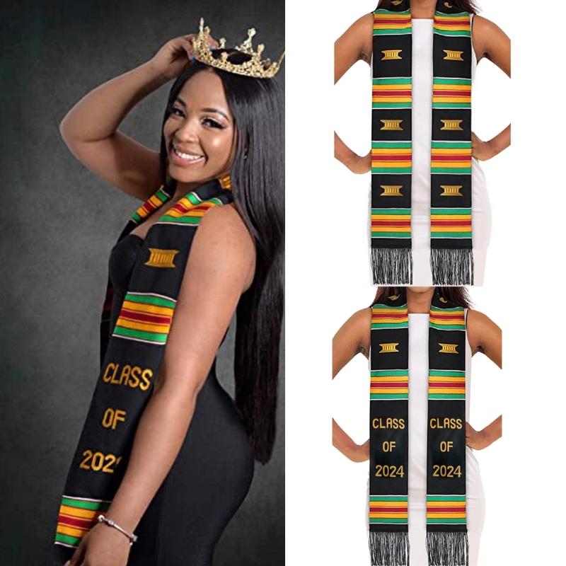 Nursery School Black Graduation Sash Stole Photo Props for Valedictorian Students Valedictorian Class of 2024 Graduate