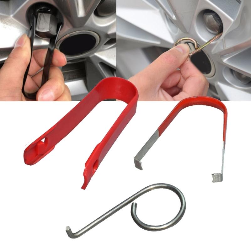 Nut Caps Lug Puller Car Wheel Hub Bolt Nut Cover Removal Tool Lug Nut Caps Remover Portable Tweezers Wheel Repair Tool