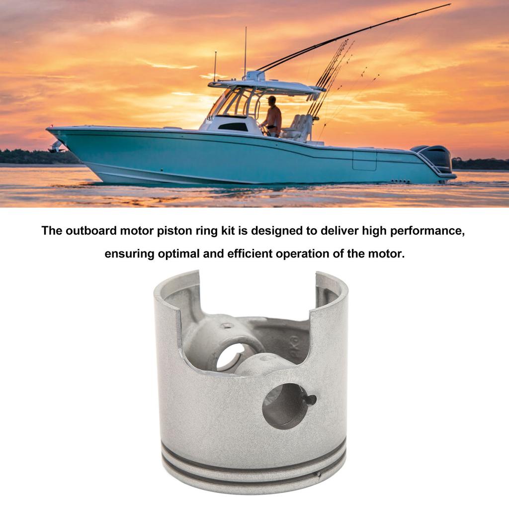 82mm Piston Ring Kit Steel Alloy 688‑11631‑00 for Parsun 75 85HP 90HP 2 Stroke Outboard Motor