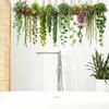 Pegatinas de Pared de Enredaderas Colgantes Plantas Verdes Hojas Pegatina de Pared Extraíble Pelar y Pegar Murales Artísticos de PVC para Sala de Estar Dormitorio Aula Cocina