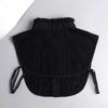 Women Lace Collar Pure Color Detachable Lapel Choker Necklace Shirt Fake False Collar Blouse Sweatshirt Vest Accessories
