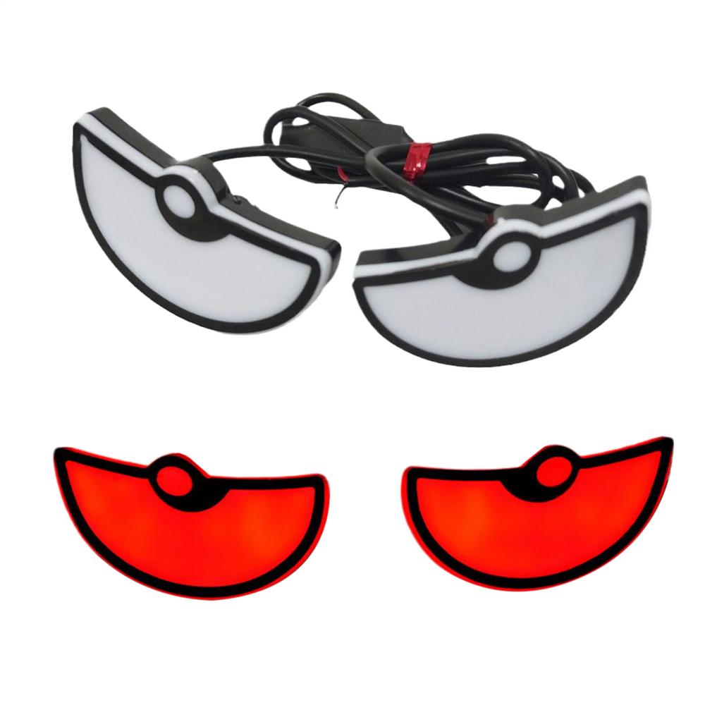 Head Lights For Car Dynamic 2-Piece Waterproof Vehicle Accessories Automotive Window Eye Lamp For Truck RV SUV Sedan Window