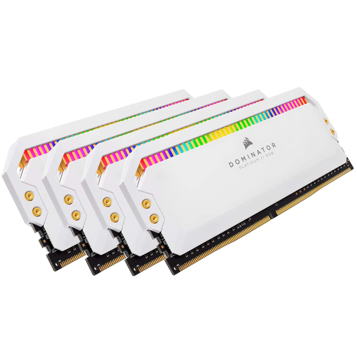 

CORSAIR Desktop PC Memory DOMINATOR PLATINUM Series 32GB x 4 CMT32GX4M4C3200C16W DDR4-3200MHz [8GB pieces]