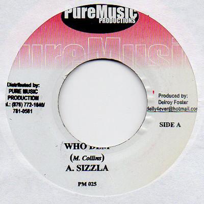 

7inch Record SIZZLA / LAZER B - Who Dem / Run Dem PM025 Pure Music Prod Jamaica Reggae, Ska & Dub Used