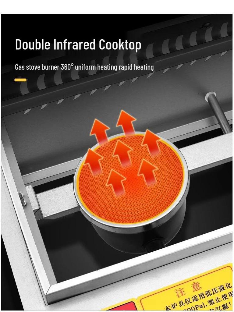Electric 18-Hole Egg Burger and Red Bean Cake Maker for Street Stalls