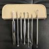Stainless Steel Blackhead Remover & Acne Needle Seven-Piece Set