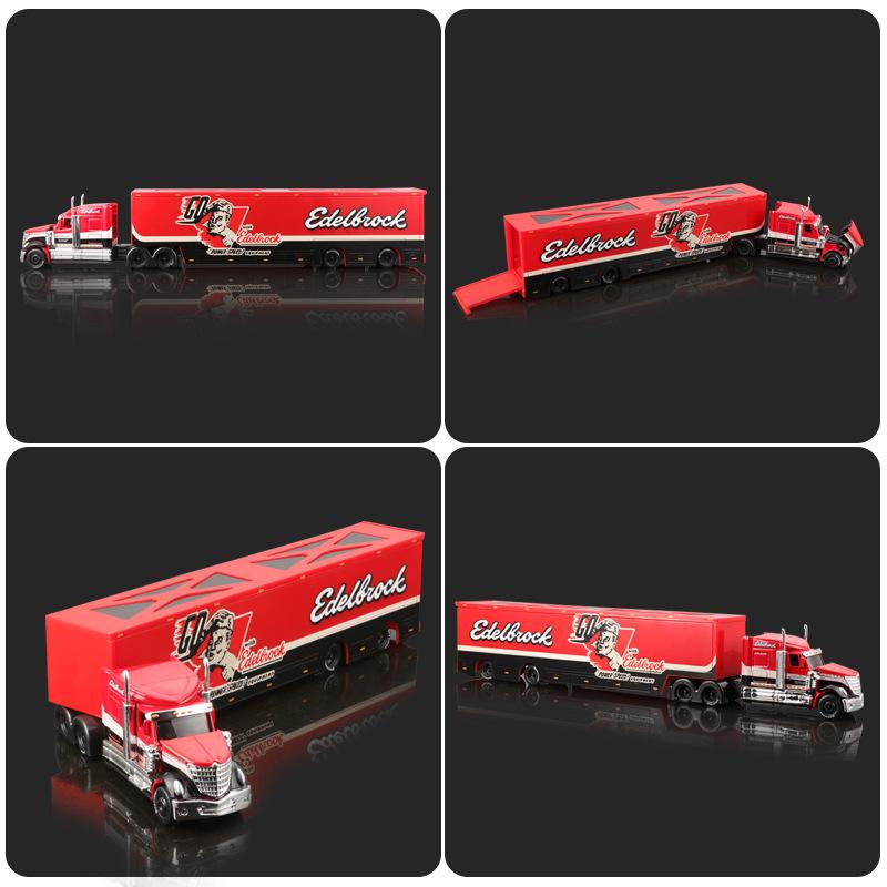 1:64 International Lonestar MACK ANTHEM Legierung Auto Modell Container LKW Ingenieurwesen Transportfahrzeug Kinderspielzeugauto Geschenk