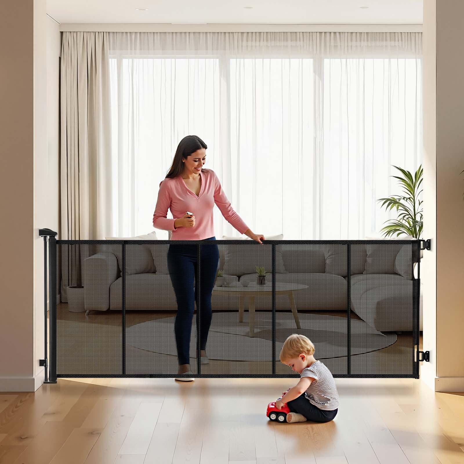 VEVOR Retractable Baby Gate, Extends to