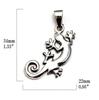 Polynesia Hawaii Maori Lizard Tribe Pendant Top, Sterling Silver 925