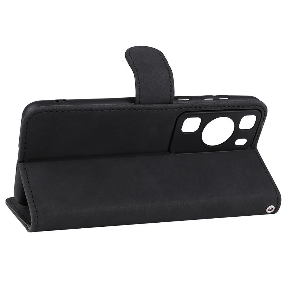 For Huawei P60/P60 Pro Wallet Phone Case PU Leather Skin-touch Stand Folio Shockproof Cover
