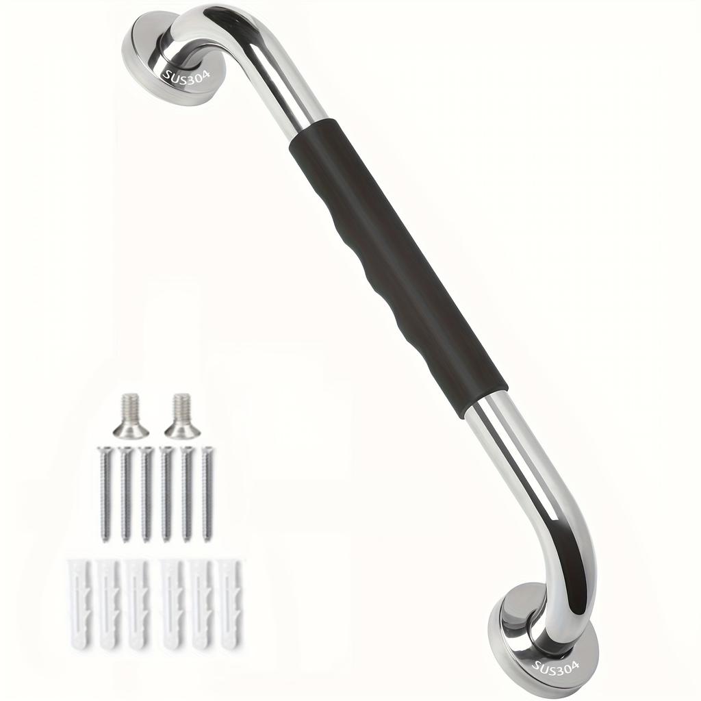 Premium Stainless Steel Shower Grab Bar Set - Anti-Slip,Durable Safety Handle for Seniors & Handicap-Easy Install,Fits Bathtubs