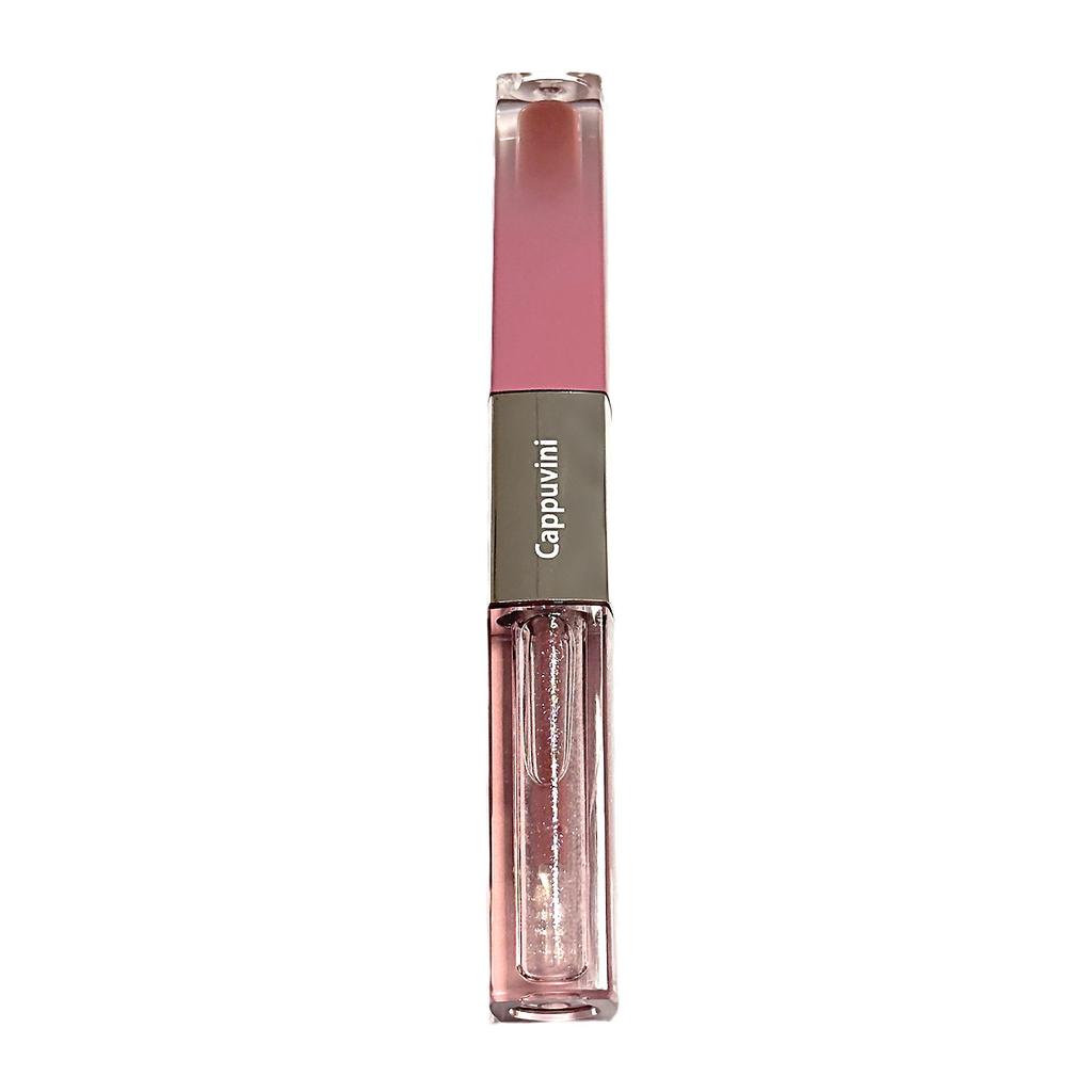 CAPPUVINI Milchnebel Doppelendiges Langanhaltendes Lipgloss-Set: Matt & Spiegel-Finish mit Aufhellungseffekt - Bezahlbare Make-up-Grundlagen.