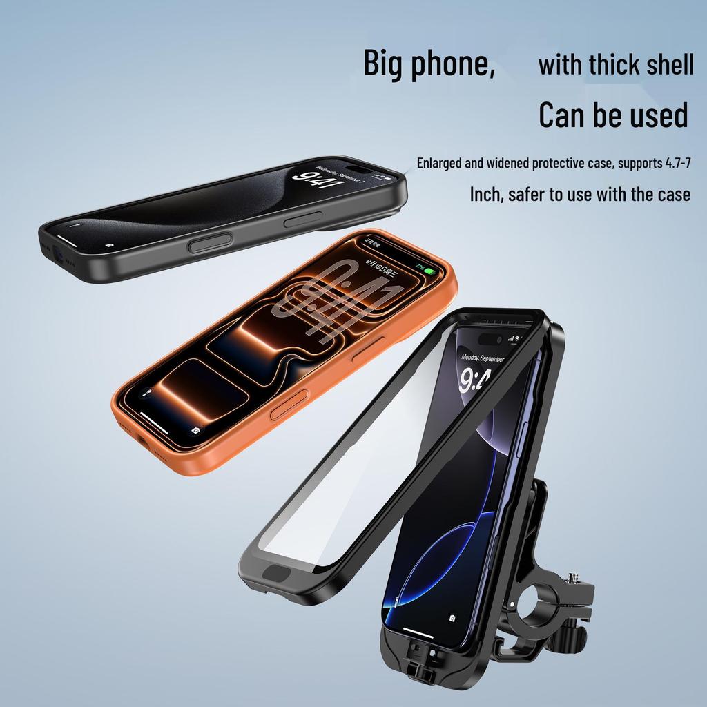 All-Weather Phone Holder for Electric Motorcycles: Waterproof, Rainproof, and Perfect for Outdoor Navigation