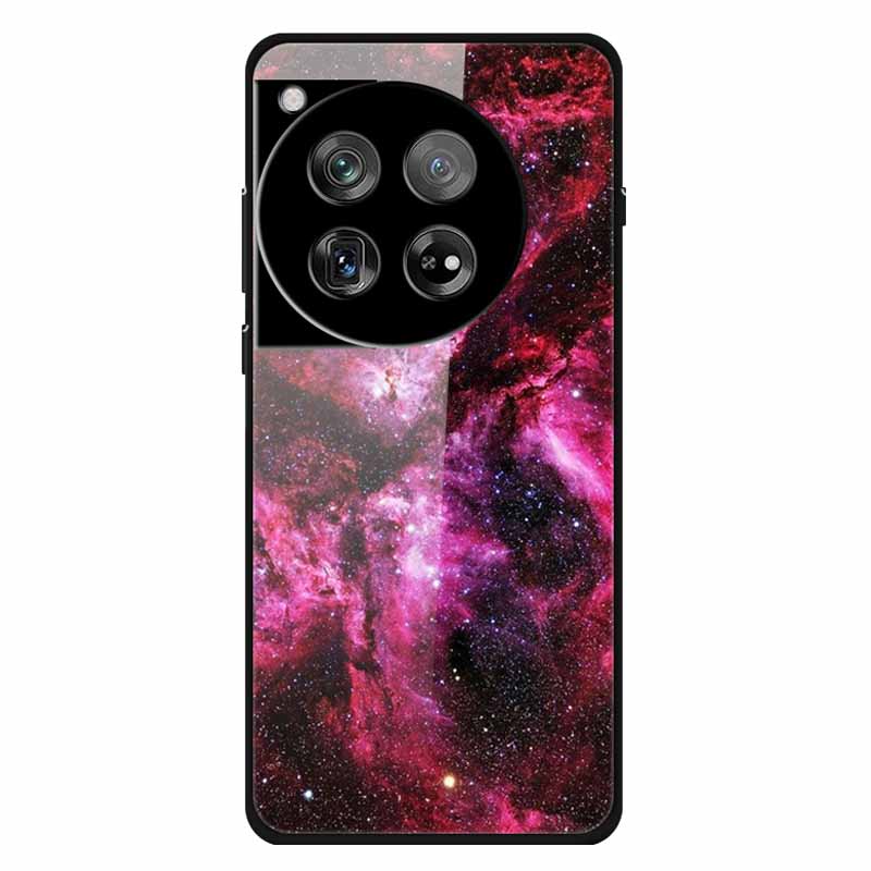 For Oneplus 12 12R Case Tempered Glass Luxury Hard Back Cover for Oneplus 12 12RCases Space Soft Bumpers for One Plus 12 5G Wolf