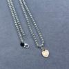 Love Tag Round Bead Necklace Women's Light Luxury European and American Trend Jewelry