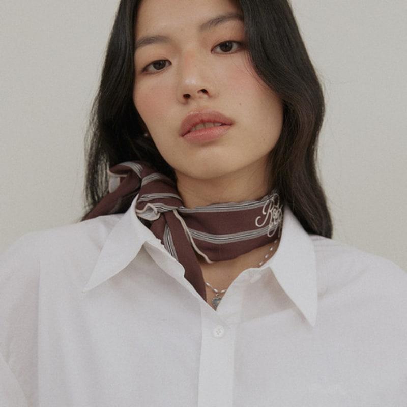 ROIROI Roy Striped Scarf - Brown