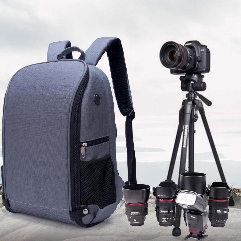 Outdoor Waterproof Folding Camera Bag - Wear-Resistant, Fashionable Double Shoulder Digital Photography Laptop Backpack