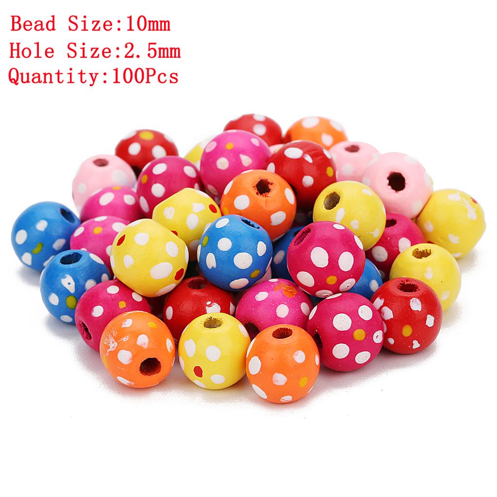 Natural Round Wood Beads Oval Loose Spacer Rosary Bead Large Hole Jewelry Bracelets Diy Unsex Charm Wholesale Supplies