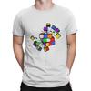 Math Rubik Interesting Cube Creative TShirt for Men Awesome Round Collar Pure Cotton T Shirt Personalize Gift Clothes Tops