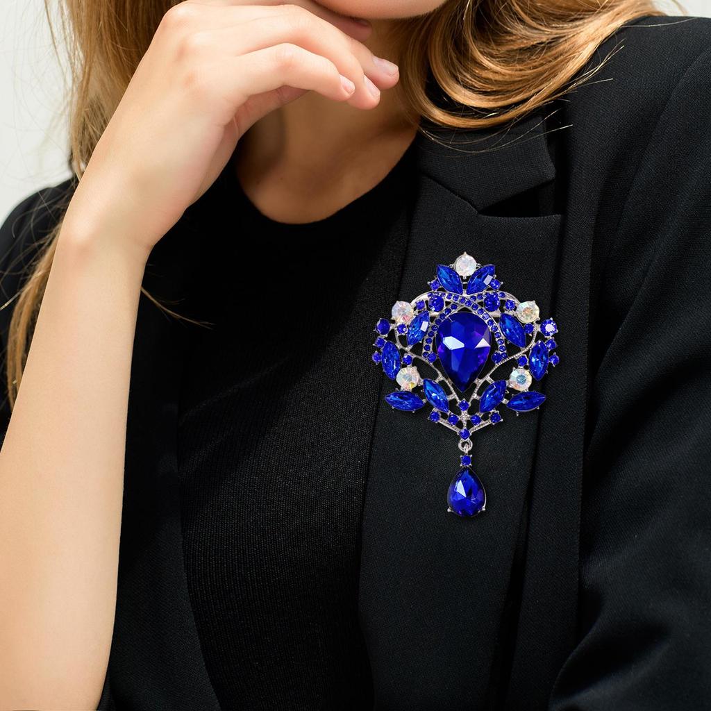 Rhinestone Brooches, Crystal Brooch, Costume Accessories, Jewelry, Women Decorative Pin for