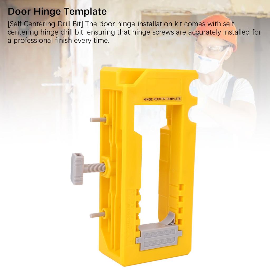 Szablon do gniazd zawiasów drzwiowych Regulowany przyrząd do zawiasów drzwiowych o długości 35 cali Promień kwadratowy 14 cali lub