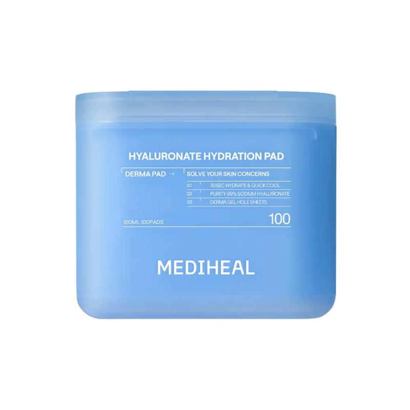 Mediheal Derma Toner Pad Hyaluronic Acid Deep Hydration Care 100 Pads 170ml