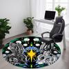 1pc Easter Bunnies Office Round Area Rug, Under Office Chairs Bedroom Living Room Home Decor, Room Deco