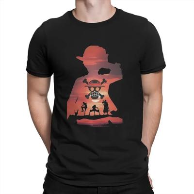 Sommermode Schwergewicht Retro Herren Cartoon Muster 100% Baumwolle Bedruckt Rundhals Hochwertig Lässig Fitness Street T-Shirt