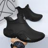 Fashion Fashionable Men's Women's Ankle Rain Boots Men's Non-slip Wear-resistant Waterproof Shoe Work Boots Suitable for Rainy Snowy Day