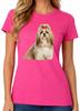 Shih Tzu Dog T-Shirt Cute Long Hair Puppy Pet Lover Womens Tee