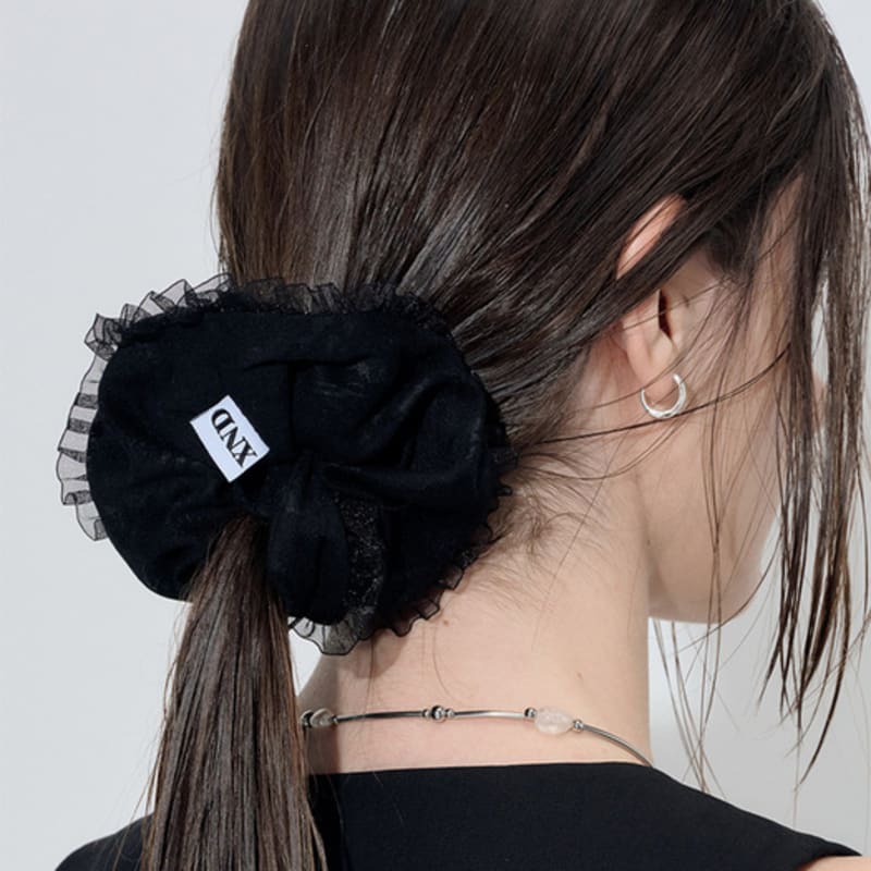 XANADU ROSE SCRUNCHIE_BLACK
