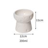 Ceramics Cat Bowl With Cheese Design Cat Food Bowl Water Plate Snack Dish Large Caliber Anti-Tip With Stand For Neck Protection