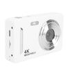 4K Digital Camera 64MP HD AF Auto   16X Zoom Anti Shake Portable Compact Camera for Travel Photography