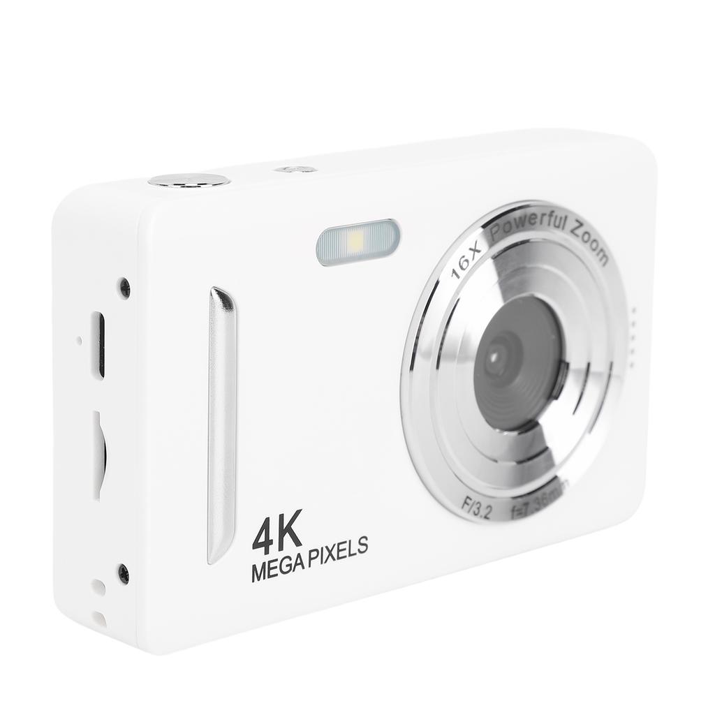 4K Digital Camera 64MP HD AF Auto   16X Zoom Anti Shake Portable Compact Camera for Travel Photography